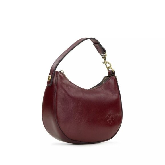 NWT PATRICIA NASH MORGANA Mini Bag Pouch OXBLOOD RED Leather Clutch Handbag Cute - Picture 2 of 6